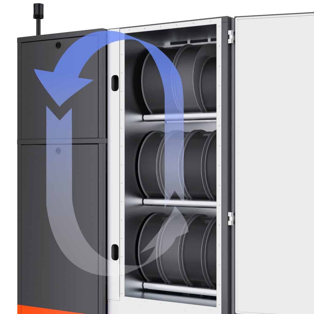 Filament Dry Cabinet: 60 kg Storage