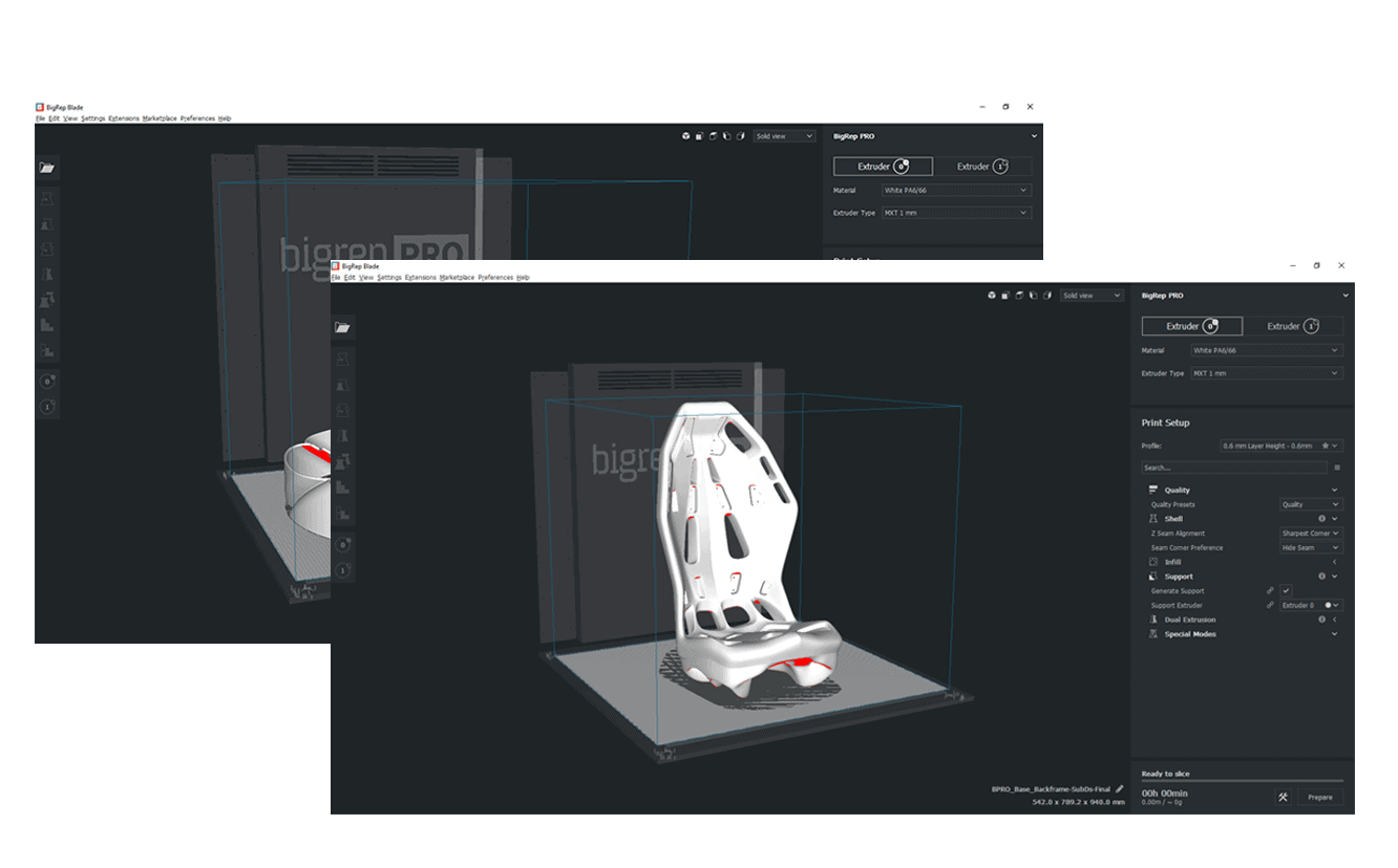 Blade Slicer für Industrie-3D-Druck