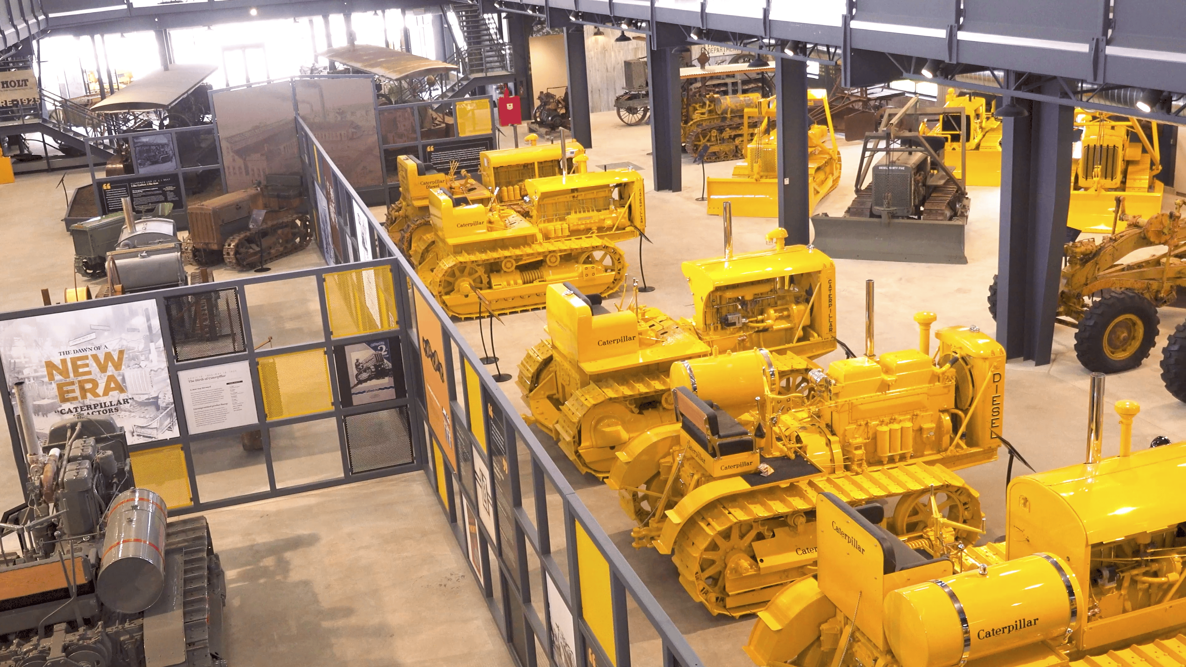 The Earthmoving Legacy Center is a 38000 square foot facility to showcase the rich history of earthmoving.